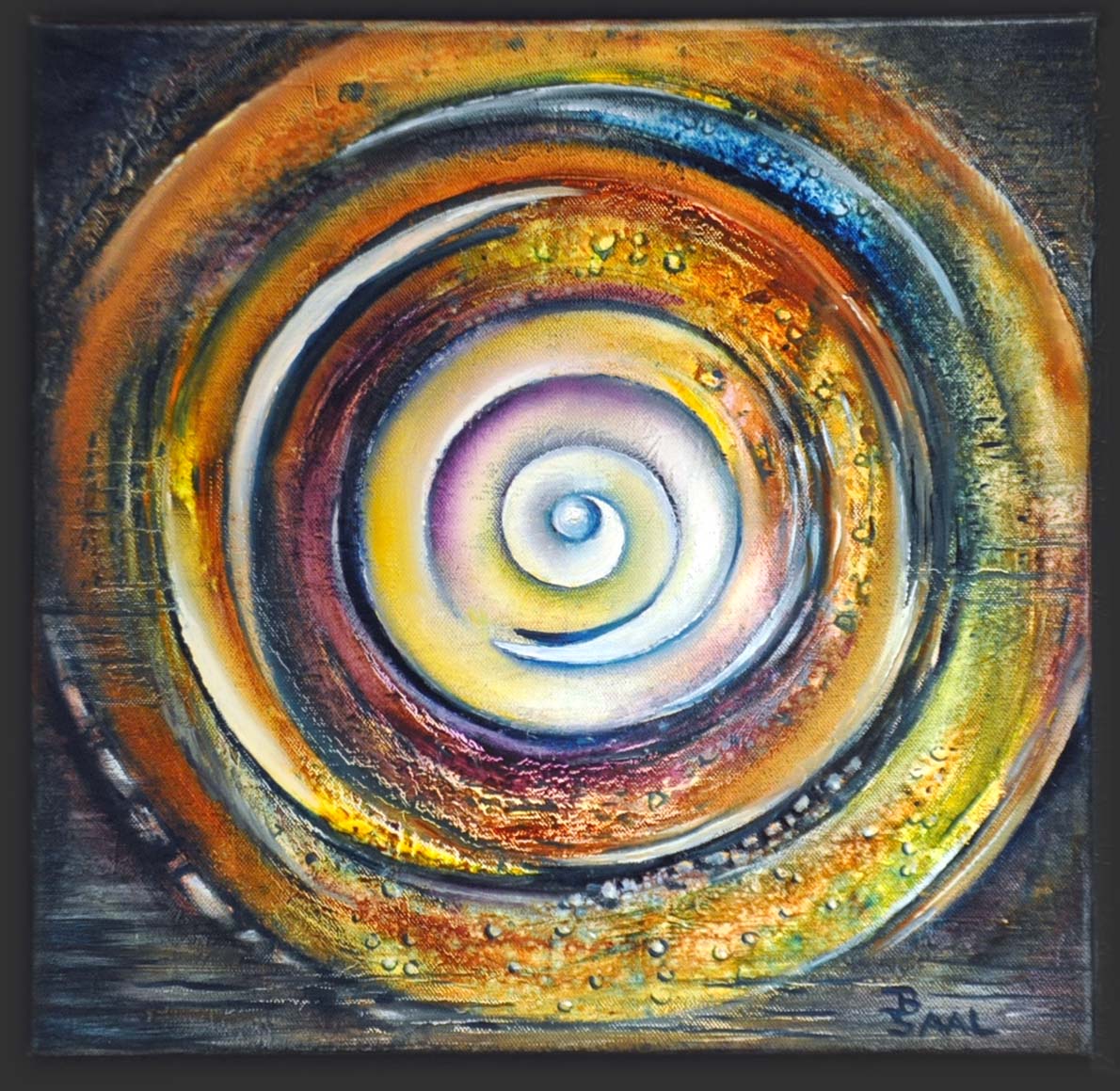 Eine Leinwangarbeit von IBS